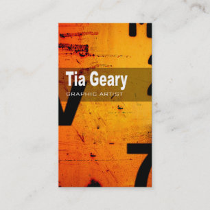 Cartão de visita "artista gráfico " da tecnologi