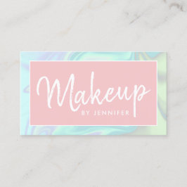 Cartão De Visita artista holográfico Na moda moderno e elegante