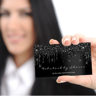 Cartão De Visita Artista Makeup Eyelash Black Drives Professional