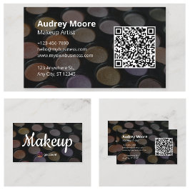Cartão De Visita Artista Makeup Girly Design Minimalista