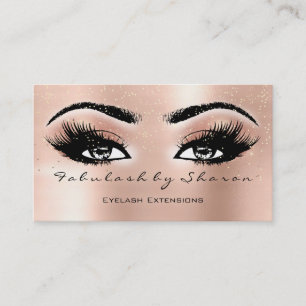 Cartão De Visita Artista Makeup Lashes Eyebrow Extensão de faísca