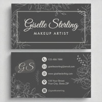 Artista Makeup Moody Charcarbonet Cinza Floral Mod