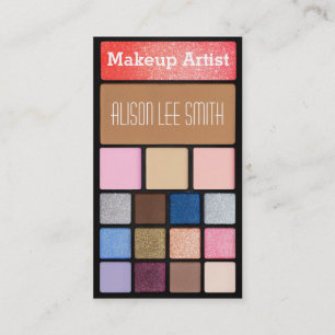 Cartão De Visita Artista Makeup / Paleta Glitter