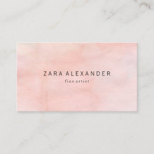 Cartão De Visita Artista Moderno da Watercolor