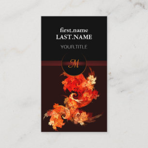 Cartão De Visita Artista moderno Elegante Legal Firebird