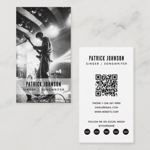 Cartão De Visita Artista Músico Compositor Foto de Mídia Social