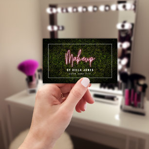 Cartão De Visita Artista Neon Boxwood Makeup