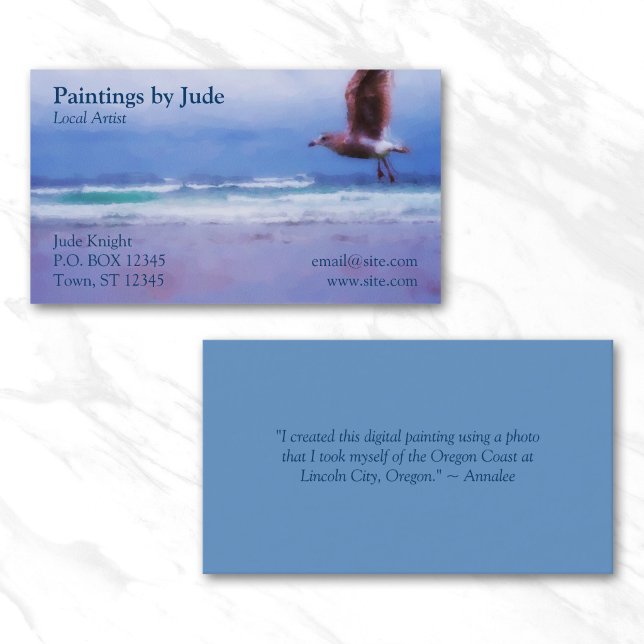 Cartão De Visita Artista ou Pintor (Artist or Painter Business Card)