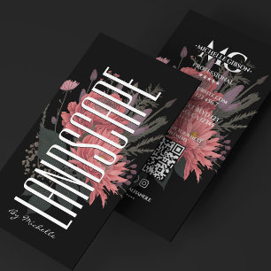 Cartão De Visita Artista Paisagista Florista Buquê Designer Floral 
