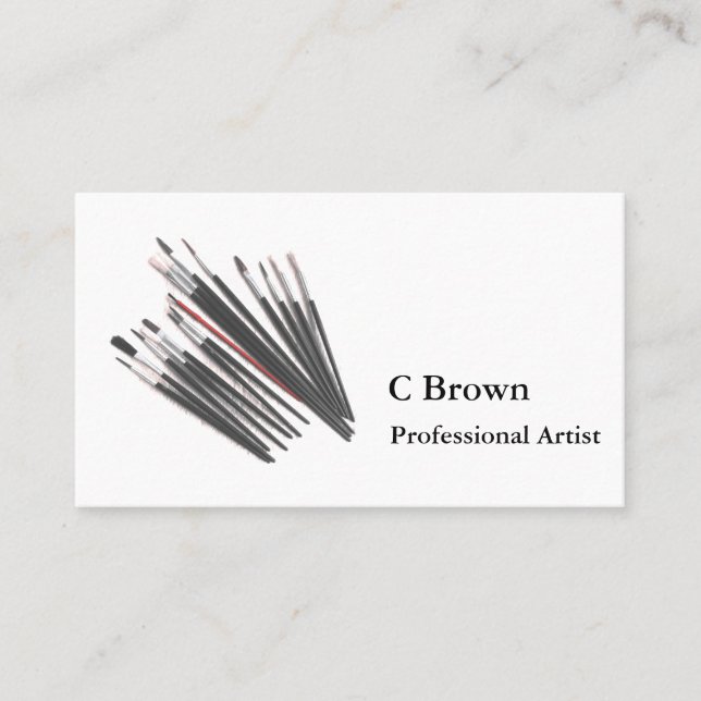 Cartão De Visita Artista profissional feito sob encomenda (Frente)