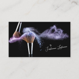 Cartão De Visita Artistas de maquiagem profissionais e especialista