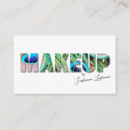 Cartão De Visita Artistas de maquiagem profissionais e especialista