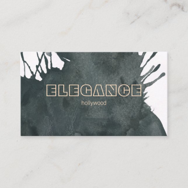 Cartão De Visita Artística por Aquarela Expressiva (Frente)