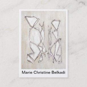 Cartão de visita artístico - artistas abstratos