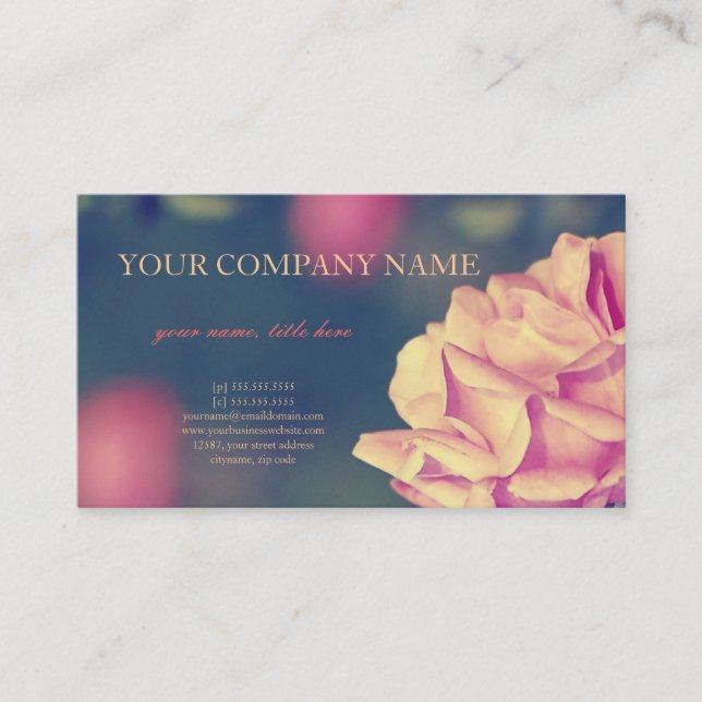 Cartão De Visita Artístico aumentou (Frente)