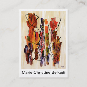 Cartão de visita artístico original para artista