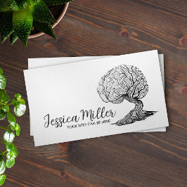 Cartão De Visita Árvore cerebral