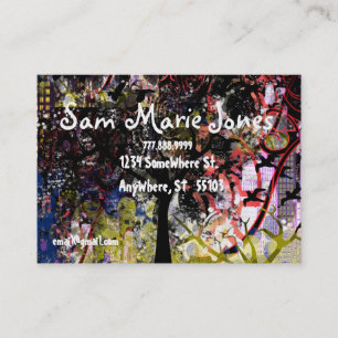 Cartão De Visita Árvore da Cidade Grungida - Lite