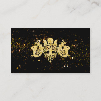 Cartão De Visita Árvore da vida, lua tripla