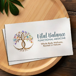 Cartão De Visita Árvore da vida Medicina funcional de DNA de dupla