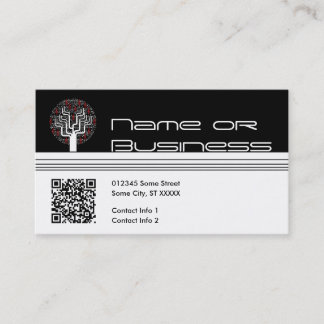Cartão De Visita árvore de música : código qr