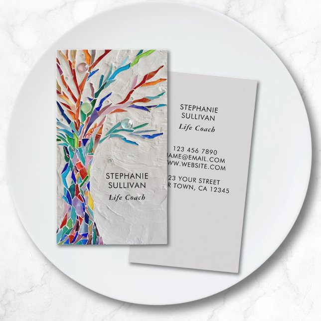 Cartão De Visita Árvore De Treinamento Da Vida (Criador carregado)