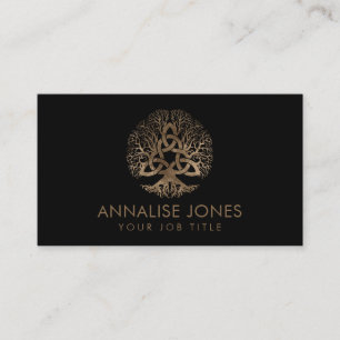 Cartão De Visita Árvore de vida com Triquetra