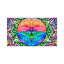 Árvore de vida de acalmação em cores do arco-íris