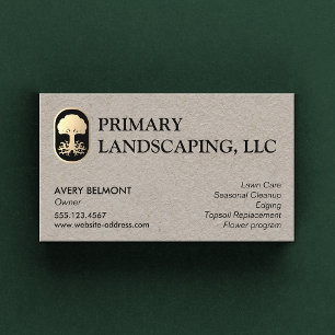 Cartão De Visita Árvore Design de Paisagem e Cuidados Leais com Raí