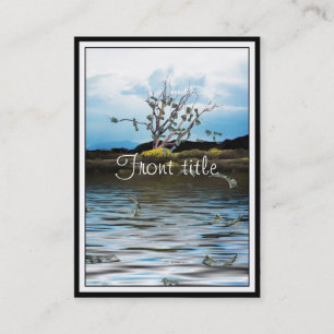 Cartão De Visita Árvore do Dinheiro em um Dia Vencido