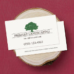 Cartão De Visita Árvore Paisagista do Lawn Care<br><div class="desc">Design clássico do logotipo da árvore de carvalho verde. Para obter materiais de marketing correspondentes adicionais,  entre em contato comigo em maurareed.designs@gmail.com. Para obter mais logotipos pré-fabricados,  visite logoevoluçao.co. Design original de Maura Reed.</div>