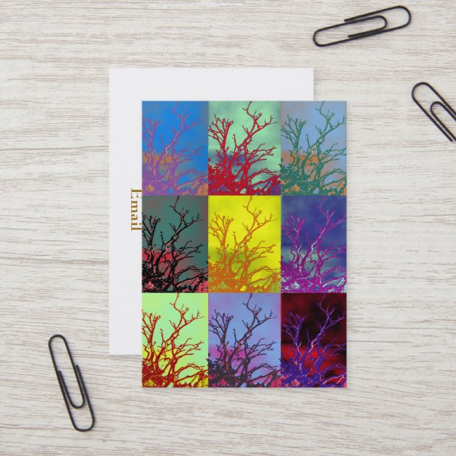 CARTÃO DE VISITA ÁRVORES (Frente/Verso In Situ)