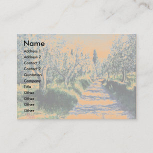 Cartão De Visita ÁRVORES DE AZEITONA EM RIMAGGIO/Paisagem Toscana, 