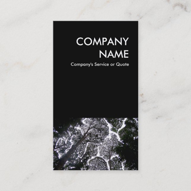 Cartão De Visita árvores não tocadas paisagens (Frente)