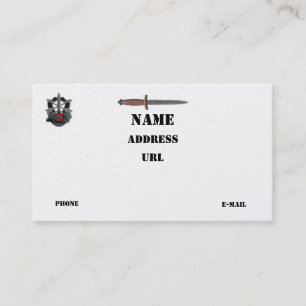 Cartão De Visita as 7as forças especiais controlam o remendo recon