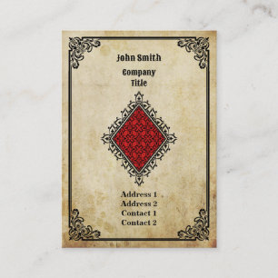 Cartão De Visita Ás do Grunge de diamantes