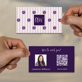 Cartão De Visita As Iniciais Gostam De Te Conhecer! Conecte-Se Cono