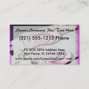 Cartão De Visita As sandálias arenosas cor-de-rosa do falhanço de