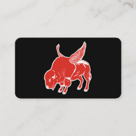 Cartão De Visita Asas de frango fritas