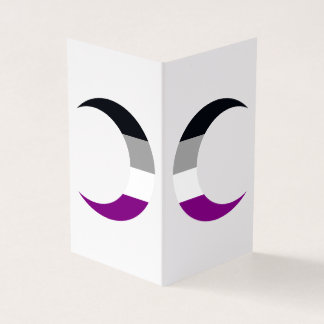 Cartão De Visita Asexual Pride Crescent Moons Greeting Card
