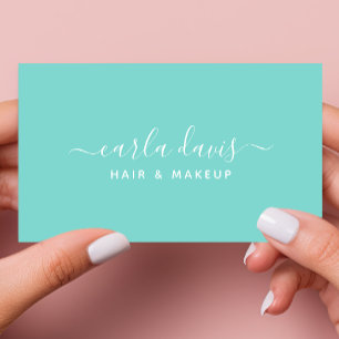 Cartão De Visita Assinatura Caligrafia Azul Ovo de Robin