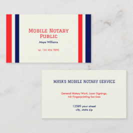 Cartão De Visita Assinatura de empréstimo notário móvel
