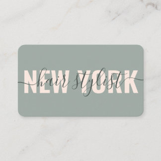 Cartão De Visita Assinatura de script de estilista de cabelo rosa v