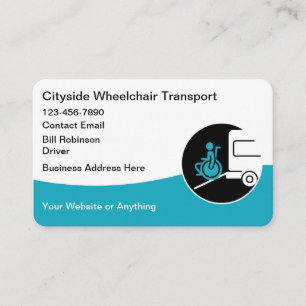 Cartão De Visita Assistência de Cadeira de Rodas para Transporte Mé