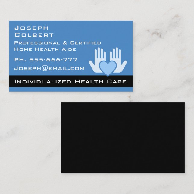 Cartão De Visita Assistente médico de enfermagem do Assistente de s (Frente/Verso)