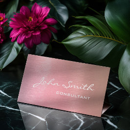 Cartão De Visita Assistente profissional moderno rosa rosa rosa ros