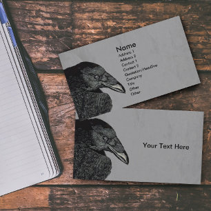 Cartão De Visita Assombrando Cinza Preta De Rosto