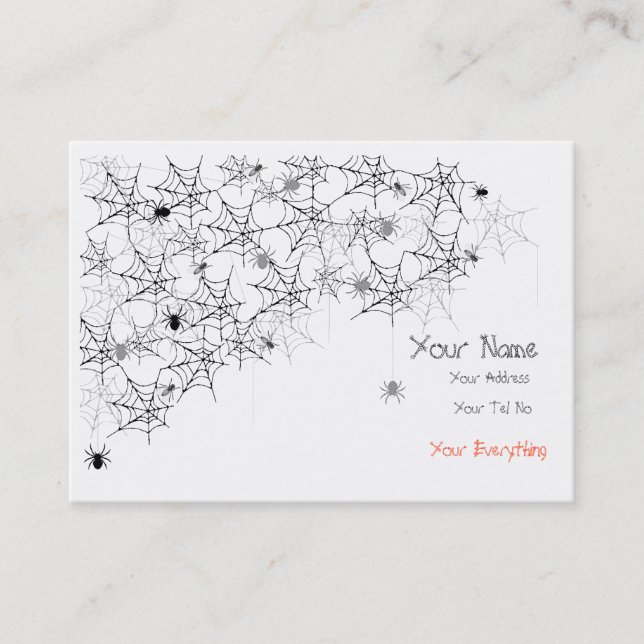 Cartão De Visita Assustador (Frente)