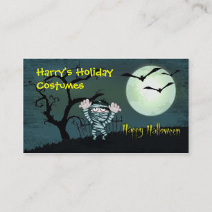 Cartão De Visita Assustador Halloween