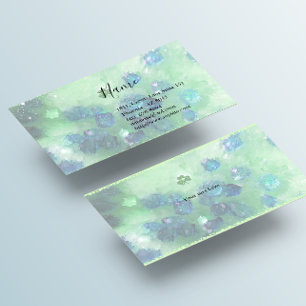 Cartão De Visita Asteroide e Shamrock